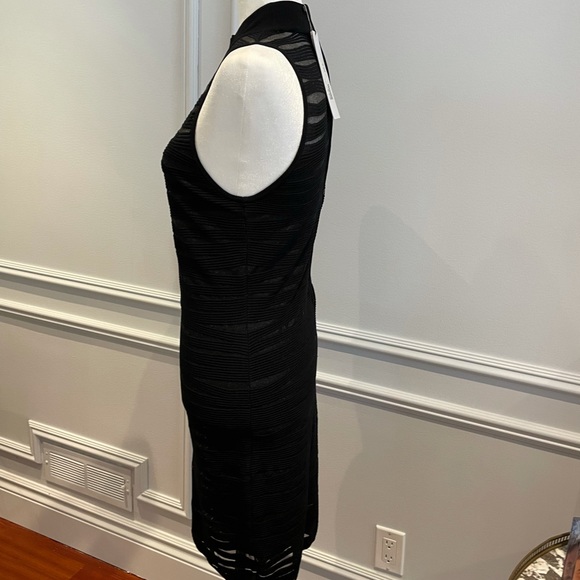 Parker Shadow Stripes ribbed knit body con dress - Picture 8 of 13